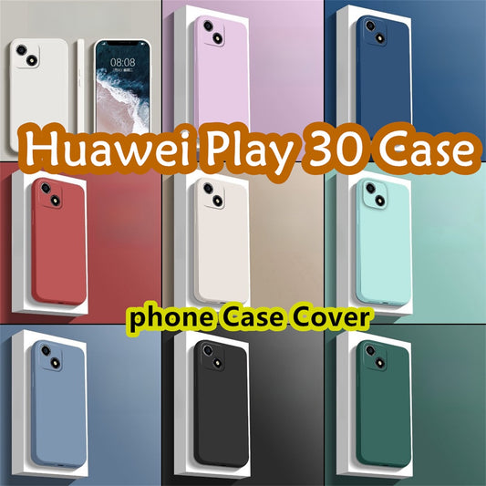 For Huawei Play 30 Cover Drop and wear resistant Silicone Full Case Classic Simple Solid Color Phone Case Cover