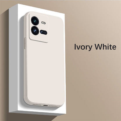 For IQOO 10 Pro Cover Drop and wear resistant Silicone Full Case Classic Simple Solid Color Phone Case Cover