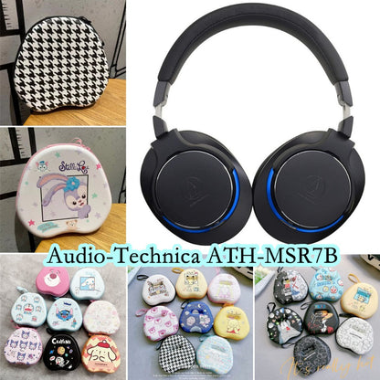 For Audio-technica ATH-MSR7B Headphone Case Cartoon Creative Patterns Headset Earpads Storage Bag Casing Box