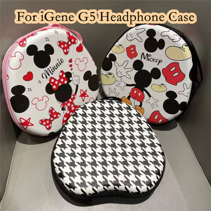 For iGene G5 Headphone Case Cartoon Creative Patterns Headset Earpads Storage Bag Casing Box