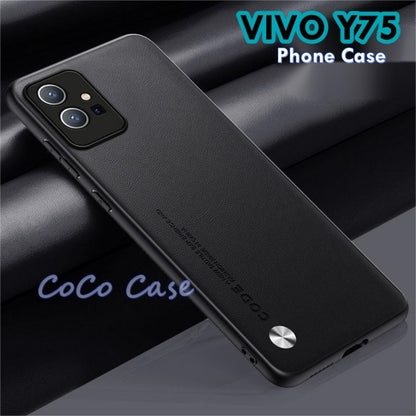 For VIVO Y75 Cover Silicone Professional Full Case Classic Simple Solid Color Phone Case Cover sweatproof