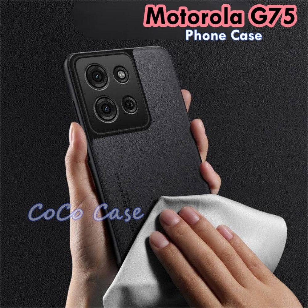 For Motorola G75 Cover Silicone Professional Full Case Classic Simple Solid Color Phone Case Cover sweatproof