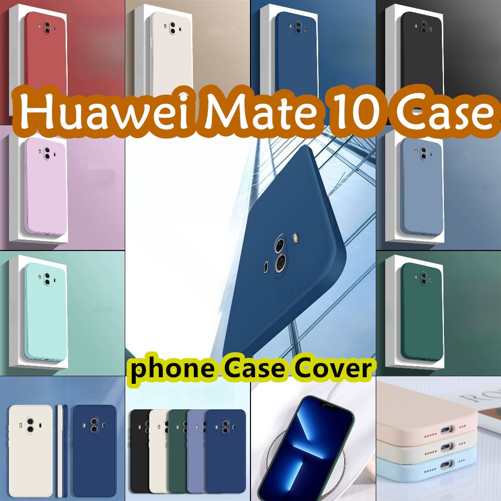 For Huawei Mate 10 Cover Drop and wear resistant Silicone Full Case Classic Simple Solid Color Phone Case Cover