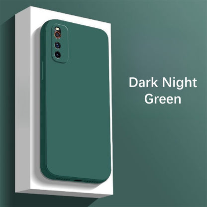 For IQOO Neo 3 Cover Drop and wear resistant Silicone Full Case Classic Simple Solid Color Phone Case Cover