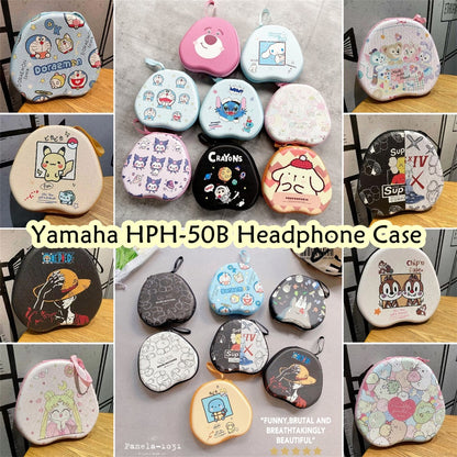 For Yamaha HPH-50B Headphone Case Cartoon Creative Patterns Headset Earpads Storage Bag Casing Box