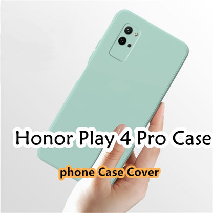 For Honor Play 4 Pro Cover Drop and wear resistant Silicone Full Case Classic Simple Solid Color Phone Case Cover