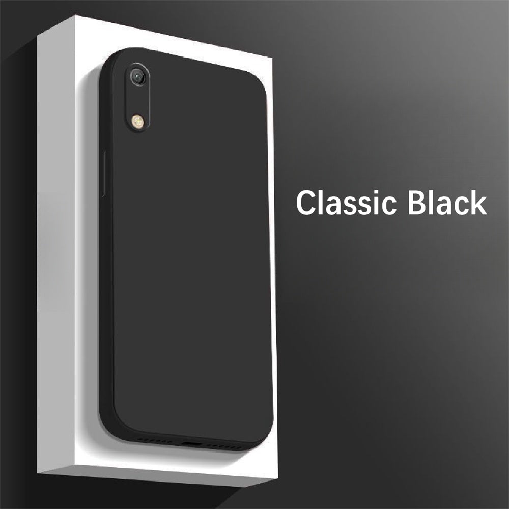 For Huawei Y6S Cover Drop and wear resistant Silicone Full Case Classic Simple Solid Color Phone Case Cover