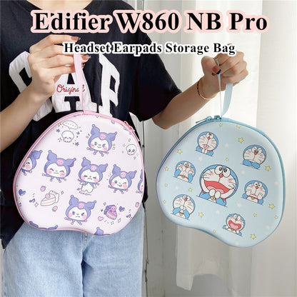 For Edifier W860 NB Pro Headphone Case Cartoon Creative Patterns Headset Earpads Storage Bag Casing Box