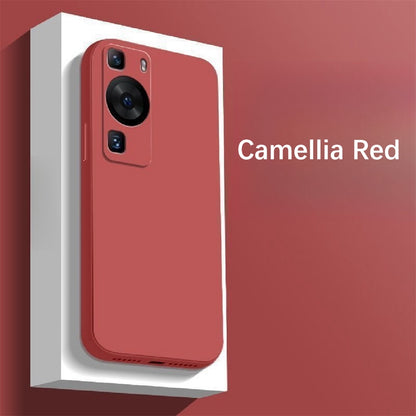 For Huawei P60 Cover Drop and wear resistant Silicone Full Case Classic Simple Solid Color Phone Case Cover
