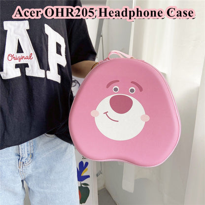 For Acer OHR205 Headphone Case Cartoon Creative Patterns Headset Earpads Storage Bag Casing Box