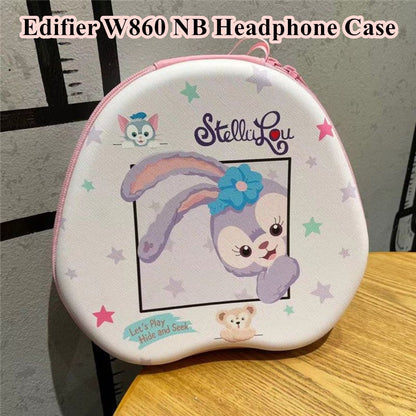 For Edifier W860 NB Headphone Case Cartoon Creative Patterns Headset Earpads Storage Bag Casing Box