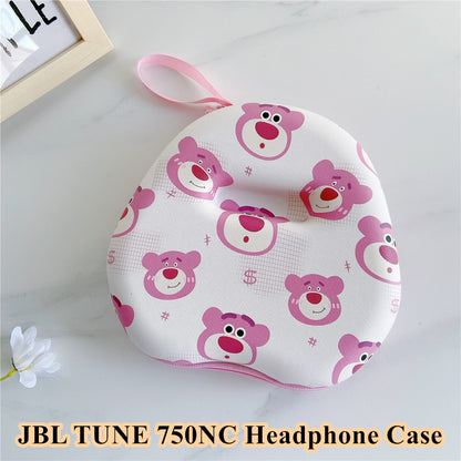 For JBL TUNE 750NC Headphone Case Cartoon Creative Patterns Headset Earpads Storage Bag Casing Box