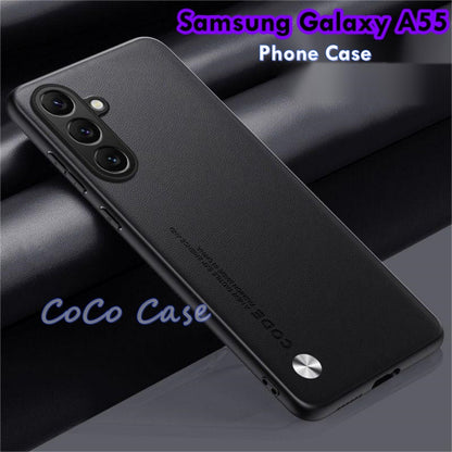 For Samsung Galaxy A55 Cover Silicone Professional Full Case Classic Simple Solid Color Phone Case Cover sweatproof