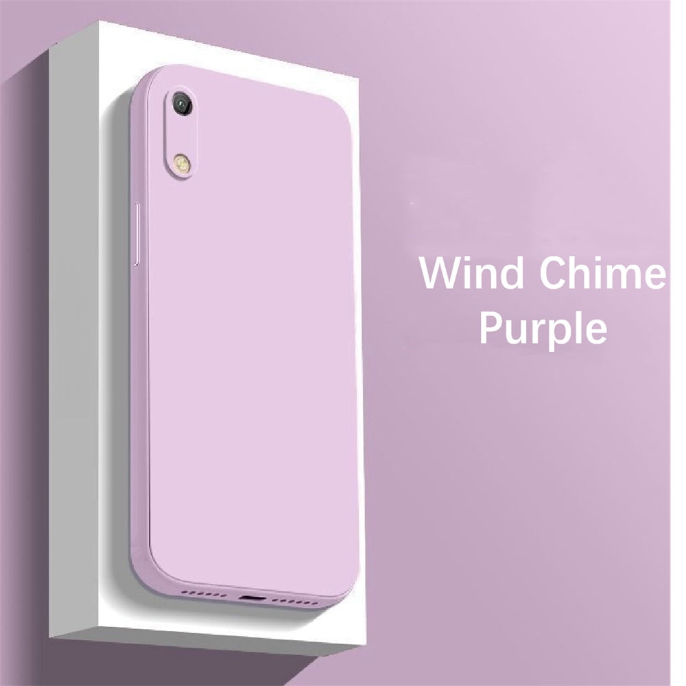 For Huawei Y6 Pro 2019 Cover Drop and wear resistant Silicone Full Case Classic Simple Solid Color Phone Case Cover