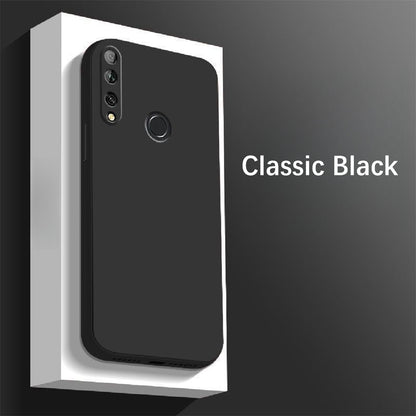 For Huawei Enjoy 9S Cover Drop and wear resistant Silicone Full Case Classic Simple Solid Color Phone Case Cover