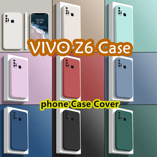 For VIVO Z6 Cover Drop and wear resistant Silicone Full Case Classic Simple Solid Color Phone Case Cover