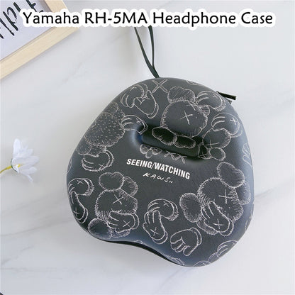 For Yamaha RH-5MA Headphone Case Cartoon Creative Patterns Headset Earpads Storage Bag Casing Box