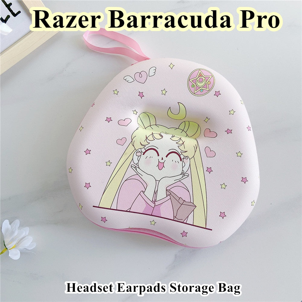 For Razer Barracuda Pro Headphone Case Cartoon Creative Patterns Headset Earpads Storage Bag Casing Box