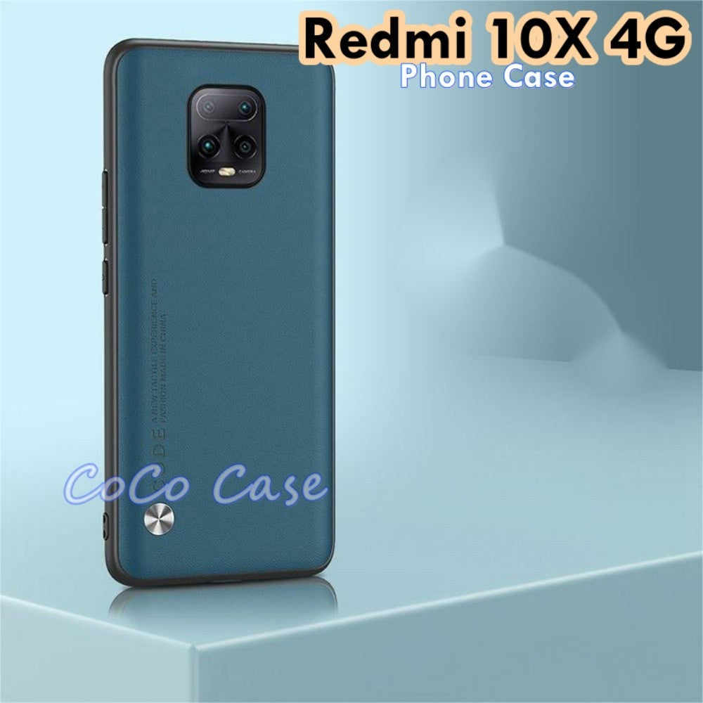 For Redmi 10X 4G Cover Silicone Professional Full Case Classic Simple Solid Color Phone Case Cover sweatproof