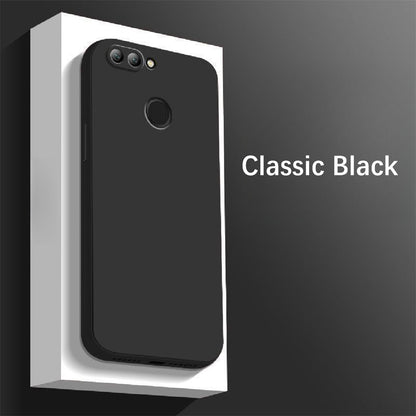 For Huawei Enjoy 8 Plus Cover Drop and wear resistant Silicone Full Case Classic Simple Solid Color Phone Case Cover