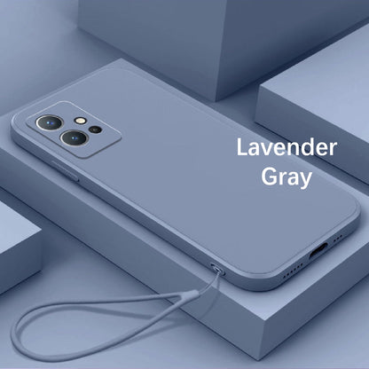 For VIVO Y75 5G Cover Drop and wear resistant Silicone Full Case Classic Simple Solid Color Phone Case Cover
