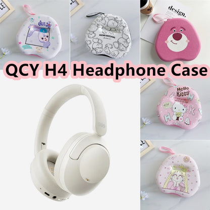For QCY H4 Headphone Case Cartoon Creative Patterns Headset Earpads Storage Bag Casing Box