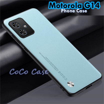 For Motorola G14 Cover Silicone Professional Full Case Classic Simple Solid Color Phone Case Cover sweatproof