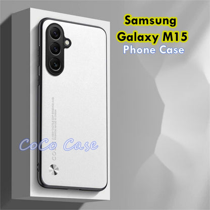 For Samsung Galaxy M15 Cover Silicone Professional Full Case Classic Simple Solid Color Phone Case Cover sweatproof