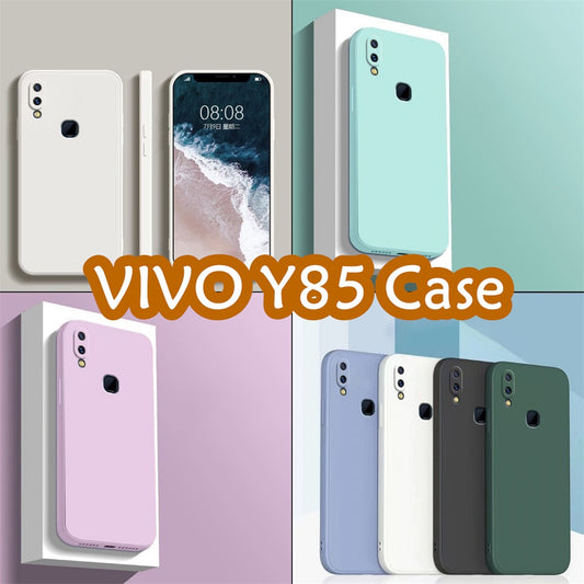 For VIVO Y85 Cover Drop and wear resistant Silicone Full Case Classic Simple Solid Color Phone Case Cover