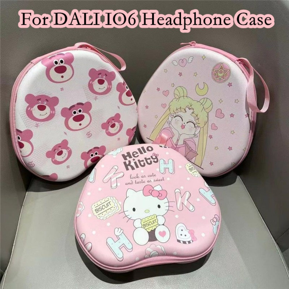 For DALI IO6 Headphone Case Cartoon Creative Patterns Headset Earpads Storage Bag Casing Box