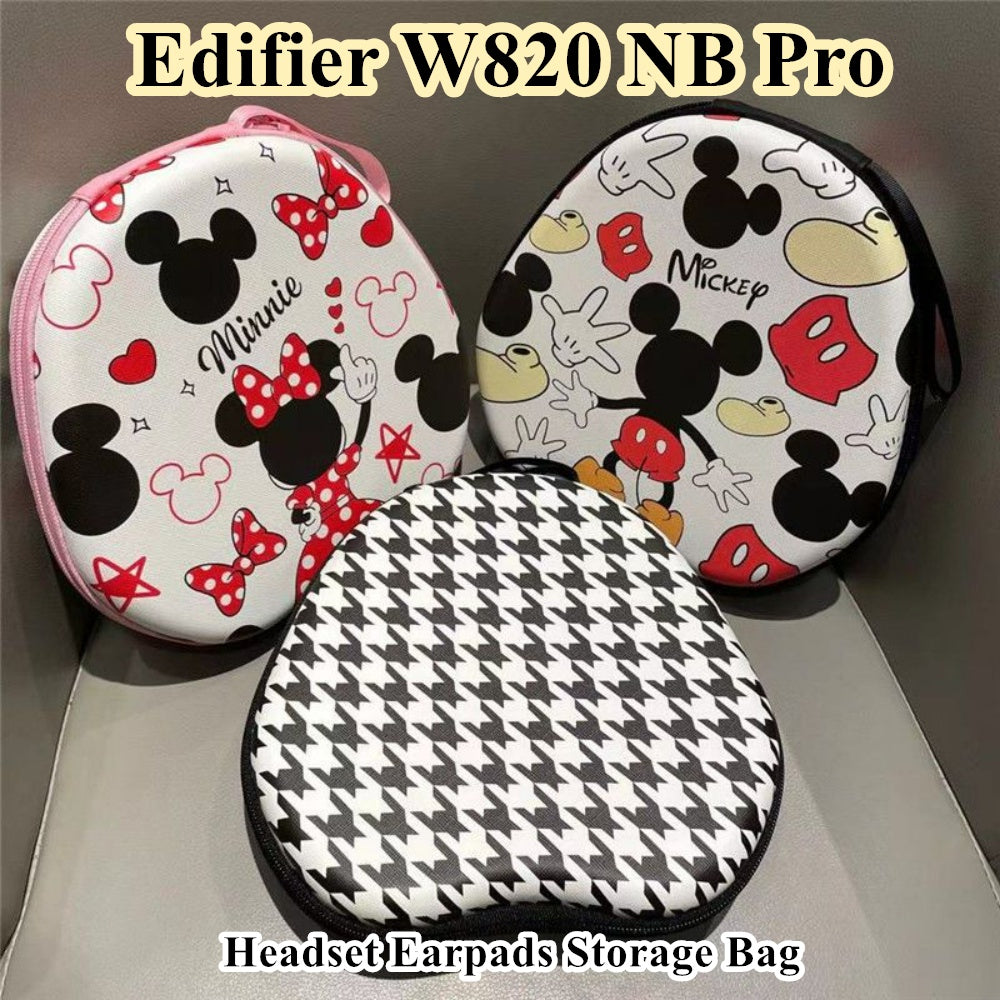 For Edifier W820 NB Pro Headphone Case Cartoon Creative Patterns Headset Earpads Storage Bag Casing Box