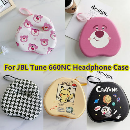 For JBL TUNE 660NC Headphone Case Cartoon Creative Patterns Headset Earpads Storage Bag Casing Box