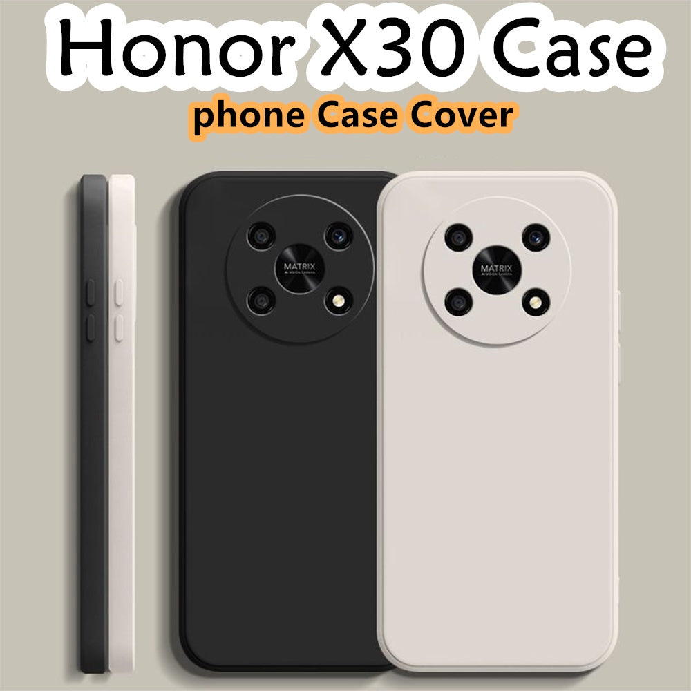 For Honor X30 Cover Drop and wear resistant Silicone Full Case Classic Simple Solid Color Phone Case Cover