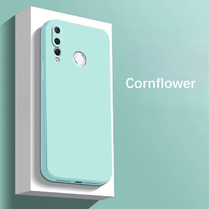 For Huawei Nova 4E Cover Drop and wear resistant Silicone Full Case Classic Simple Solid Color Phone Case Cover