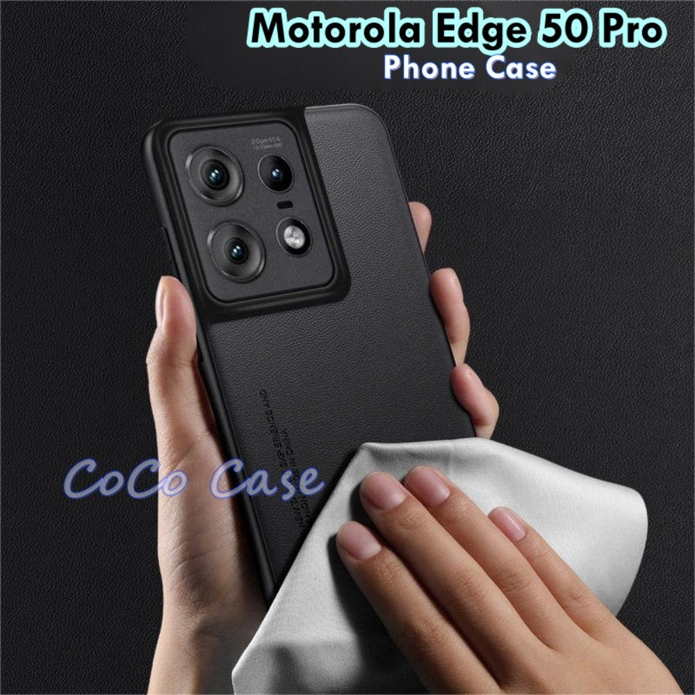 For Motorola Edge 50 Pro Cover Silicone Professional Full Case Classic Simple Solid Color Phone Case Cover sweatproof