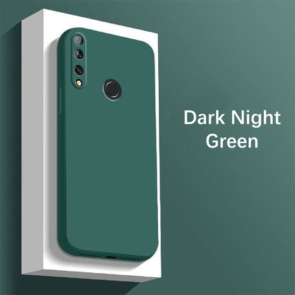 For Honor 10i Cover Drop and wear resistant Silicone Full Case Classic Simple Solid Color Phone Case Cover