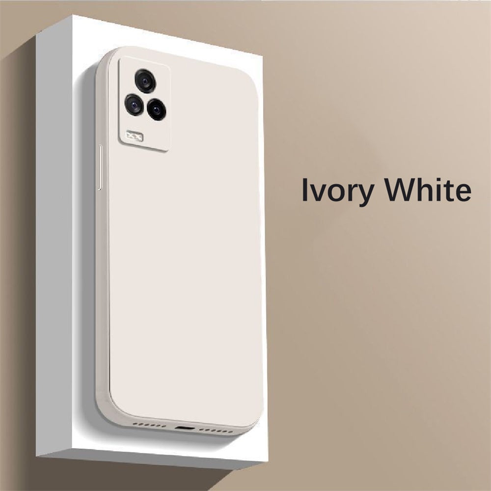 For IQOO 7 Cover Drop and wear resistant Silicone Full Case Classic Simple Solid Color Phone Case Cover