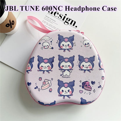 For JBL TUNE 600NC Headphone Case Cartoon Creative Patterns Headset Earpads Storage Bag Casing Box