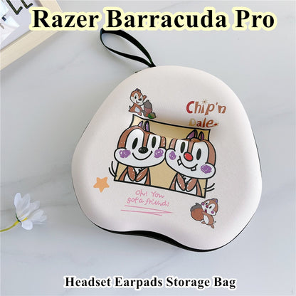 For Razer Barracuda Pro Headphone Case Cartoon Creative Patterns Headset Earpads Storage Bag Casing Box