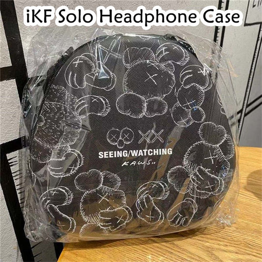 For iKF Solo Headphone Case Cartoon Creative Patterns Headset Earpads Storage Bag Casing Box