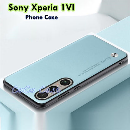 For Sony Xperia 1VI Cover Silicone Professional Full Case Classic Simple Solid Color Phone Case Cover sweatproof