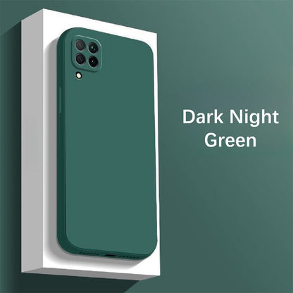 For Huawei P40 Lite 4G Cover Drop and wear resistant Silicone Full Case Classic Simple Solid Color Phone Case Cover