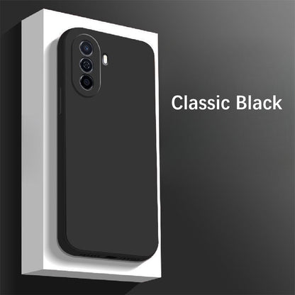For Huawei Nova Y70 Cover Drop and wear resistant Silicone Full Case Classic Simple Solid Color Phone Case Cover
