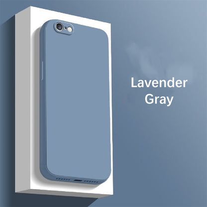 For IPhone 6 Plus Cover Drop and wear resistant Silicone Full Case Classic Simple Solid Color Phone Case Cover