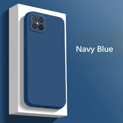 For Huawei Nova 8 SE Cover Drop and wear resistant Silicone Full Case Classic Simple Solid Color Phone Case Cover