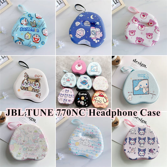 For JBL TUNE 770NC Headphone Case Cartoon Creative Patterns Headset Earpads Storage Bag Casing Box