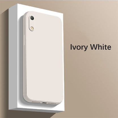 For Honor 8A 2020 Cover Drop and wear resistant Silicone Full Case Classic Simple Solid Color Phone Case Cover