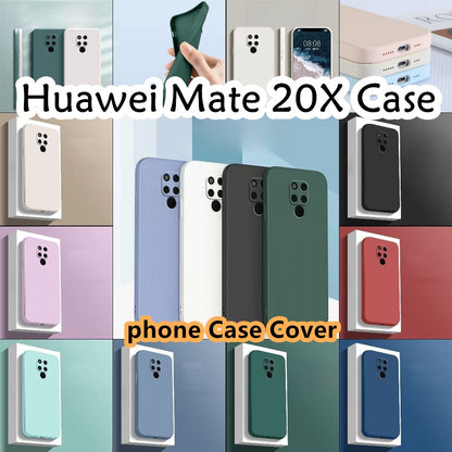 For Huawei Mate 20X Cover Drop and wear resistant Silicone Full Case Classic Simple Solid Color Phone Case Cover