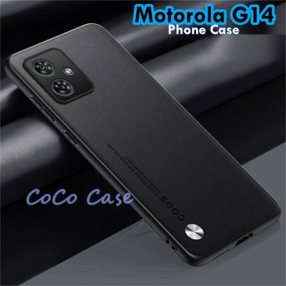 For Motorola G14 Cover Silicone Professional Full Case Classic Simple Solid Color Phone Case Cover sweatproof