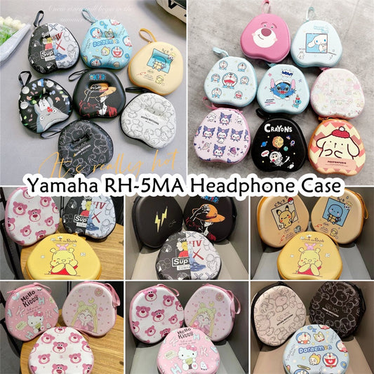 For Yamaha RH-5MA Headphone Case Cartoon Creative Patterns Headset Earpads Storage Bag Casing Box